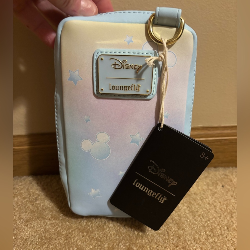 Loungefly Disney Mickey and Friends Tie Dye Crossbody Bag with Coin Purse - Picture 3 of 10